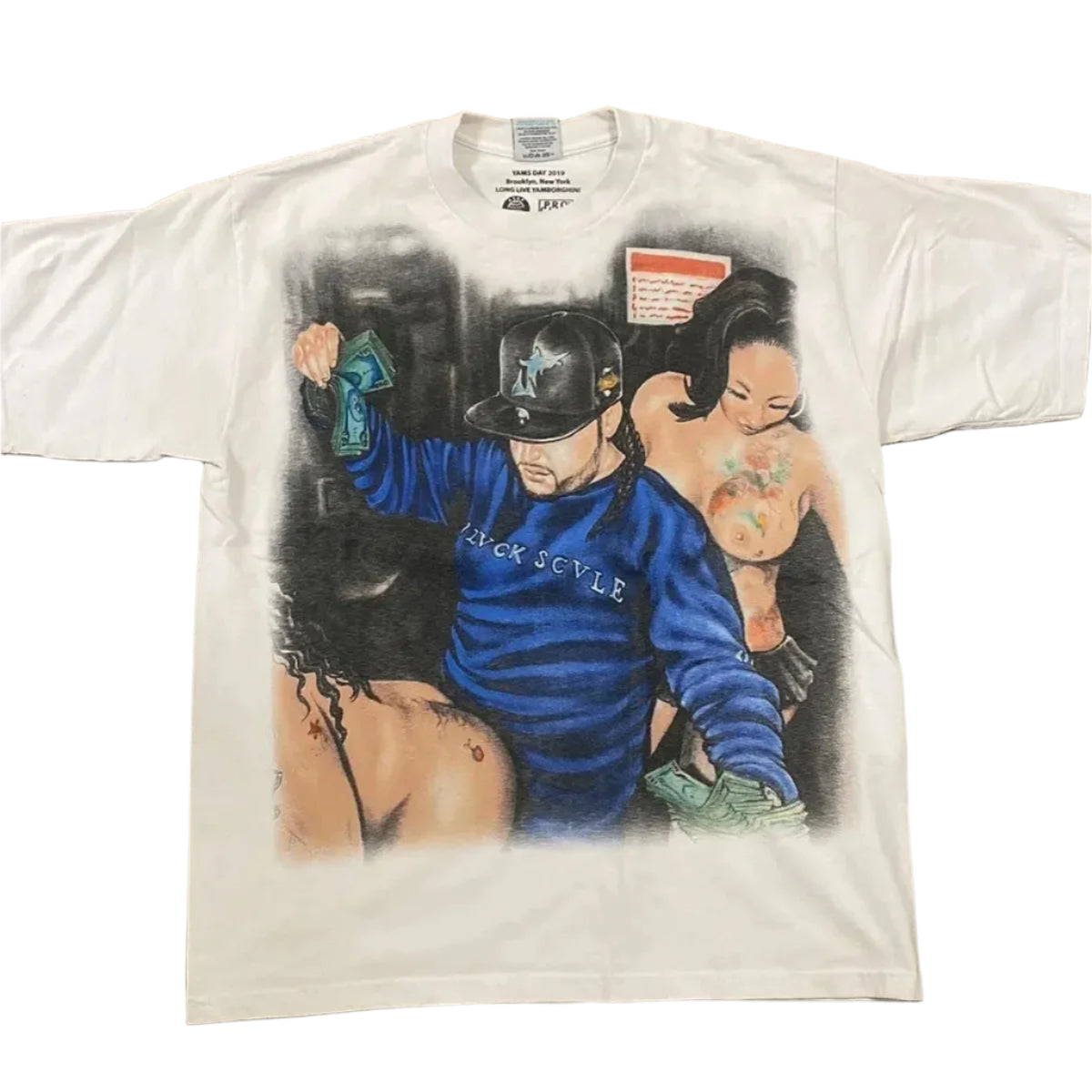 ASAP Yams Airbrush Graphic T-Shirt - Yams Day 2019 (White, S-3XL)