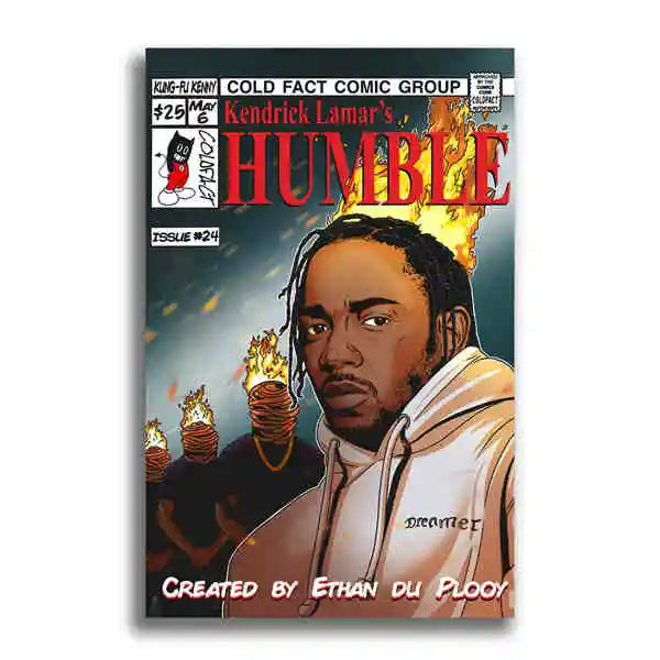 Kendrick Lamar "Humble" Manga Poster