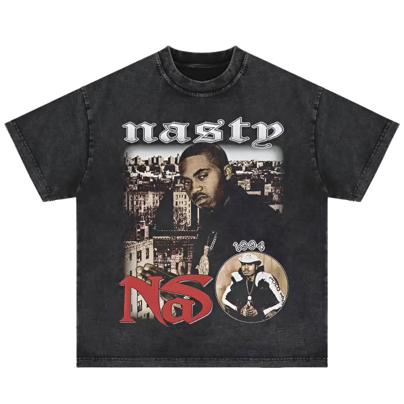 Nasty Nas Graphic Print Tee