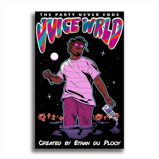 Juice WRLD "Party Never Ends" Manga Poster