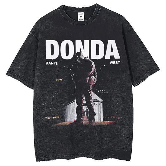 Kanye West Donda Graphic T-Shirt (Distressed Black, S-3XL)