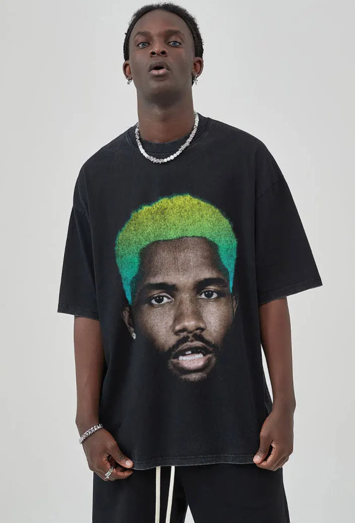 Frank Ocean Big Face Graphic Print Tee