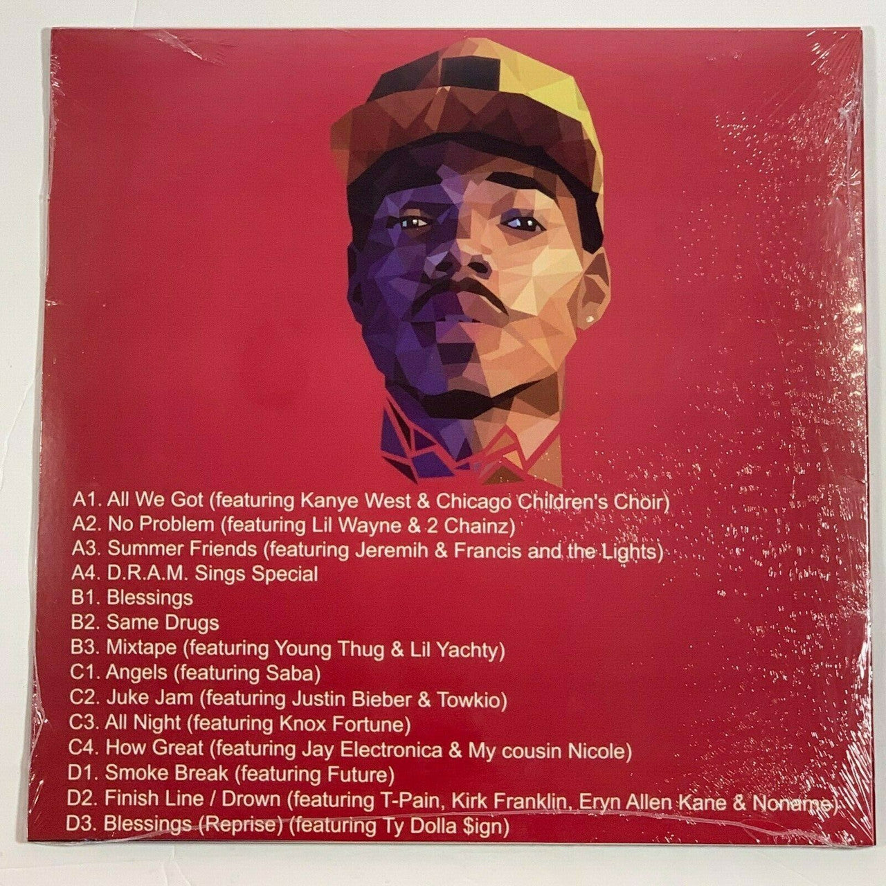 Chance The Rapper Coloring Book 2LP Vinyl Limited Red 12" Record