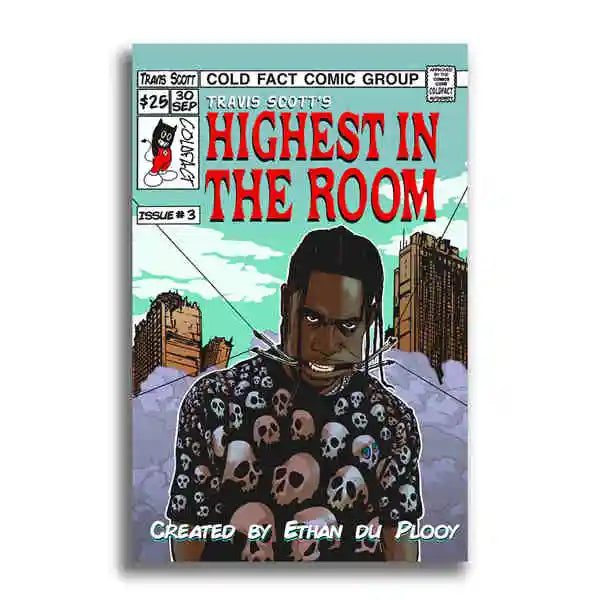 Travis Scott "Highest in the Room" Manga Poster