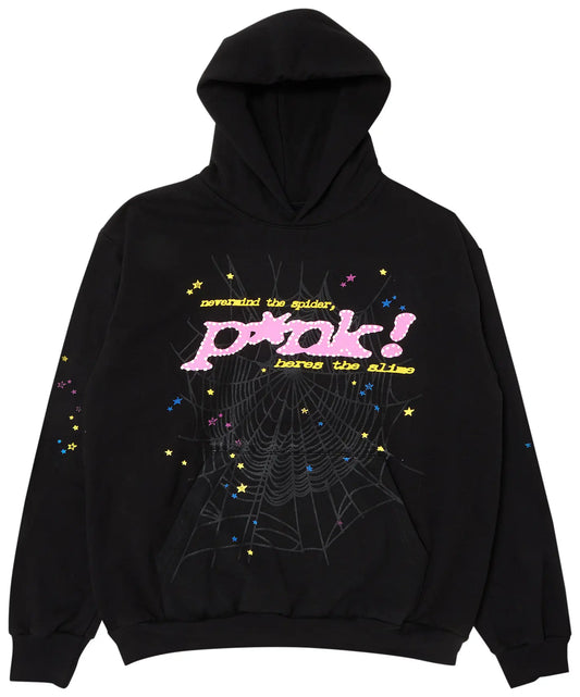 Sp5der P*nk Hoodie 'Black'