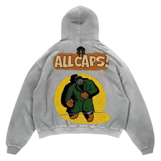 MF Doom ALL CAPS Hoodie