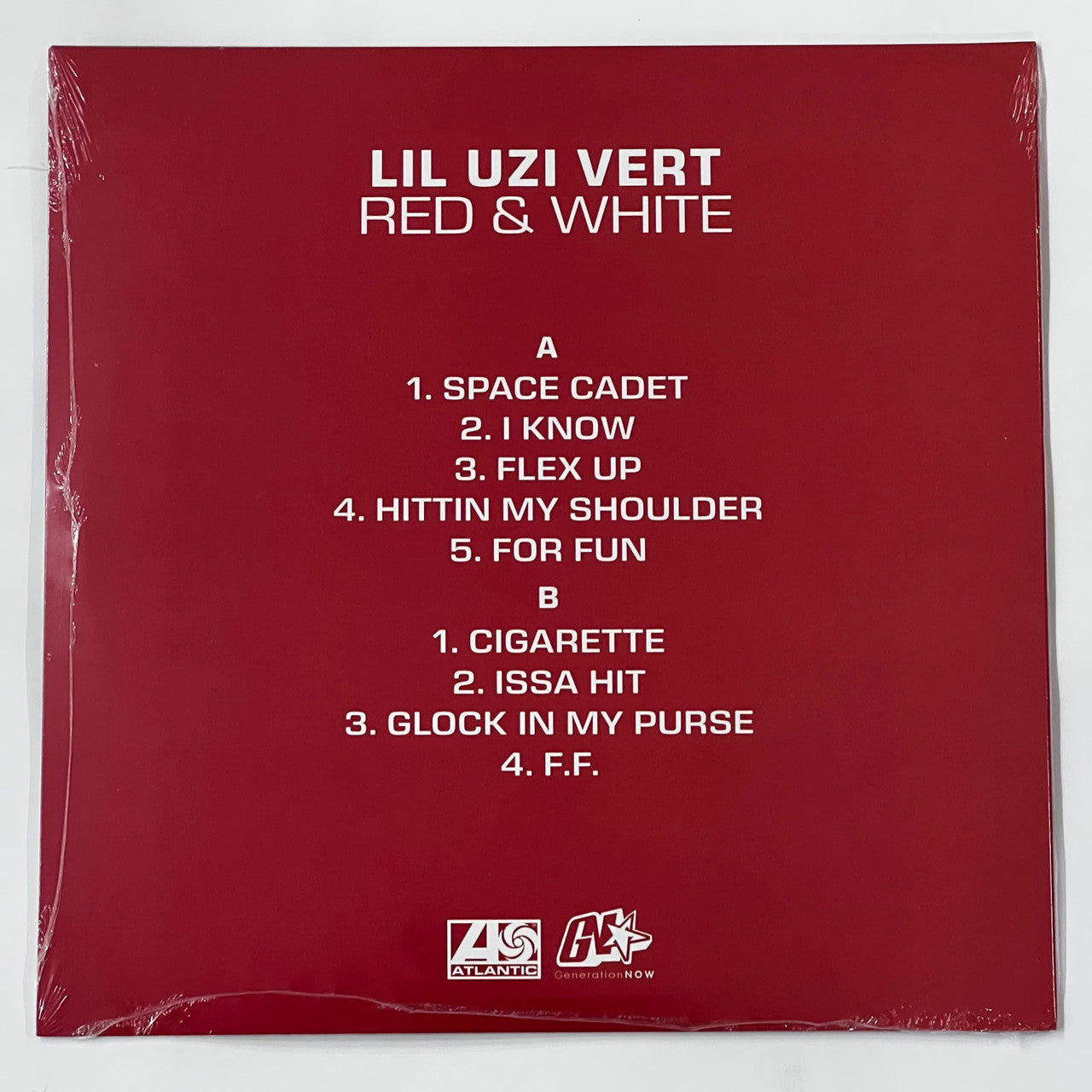 Lil Uzi Vert Red & White 1LP Vinyl Limited Black 12" Record