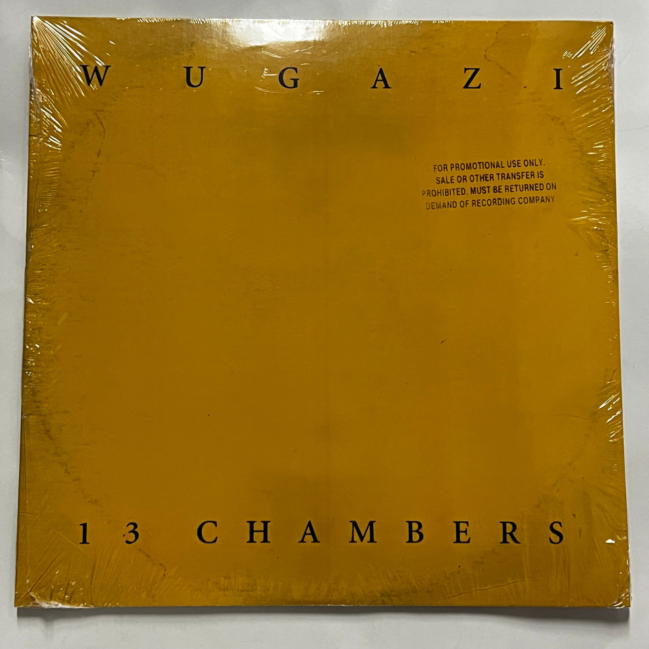 Wu-Tang Clan x Fugazi Presents Wugazi 13 Chambers 1LP Vinyl Limited Yellow Mustard 12" Record